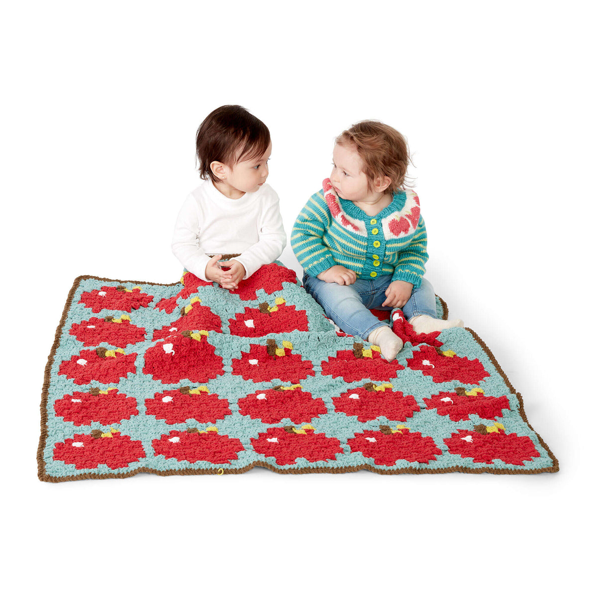 Crochet Blanket made in Bernat Baby Blanket Tiny yarn