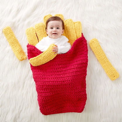 Bernat Small Fry Crochet Sleep Sack Crochet Blanket made in Bernat Blanket yarn
