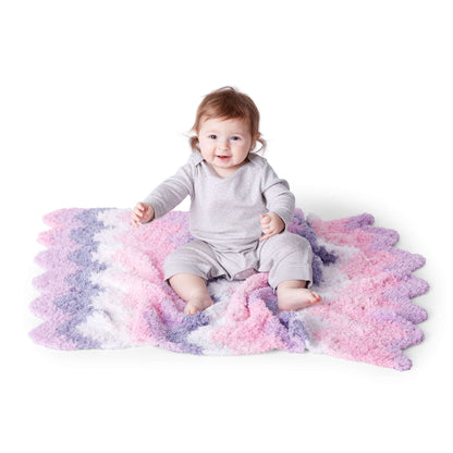 Bernat Sleepy Valley Crochet Baby Blanket Crochet Blanket made in Bernat Pipsqueak yarn