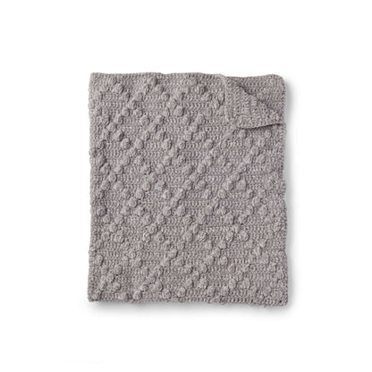 Bernat Crochet Diamond Bobble Baby Blanket Crochet Blanket made in Bernat Baby Velvet yarn