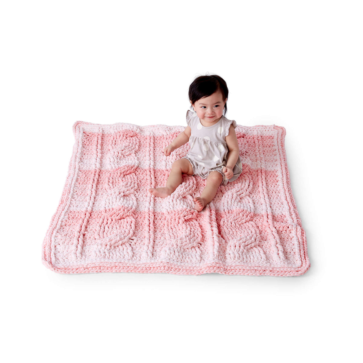 Crochet Blanket made in Bernat Baby Blanket yarn