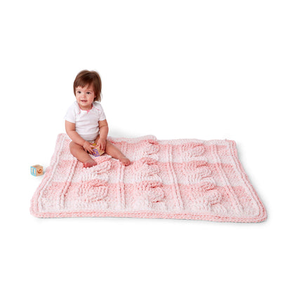 Bernat Crochet Big Cables Blanket Crochet Blanket made in Bernat Baby Blanket yarn
