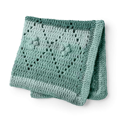Bernat Diamond Filet Crochet Blanket Crochet Blanket made in Bernat Baby Blanket yarn