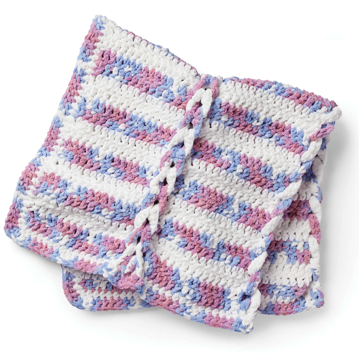Crochet Blanket made in Bernat Baby Blanket yarn