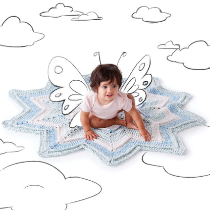 Bernat Starburst Crochet Blanket Crochet Blanket made in Bernat Baby Marly yarn