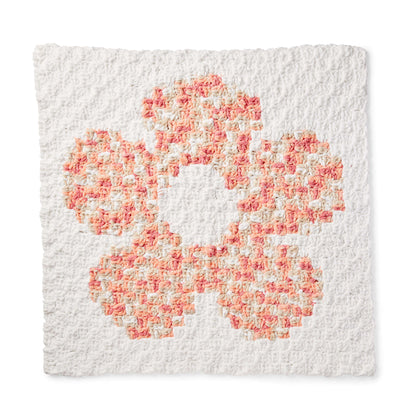 Bernat Flower Power Crochet Blanket Crochet Blanket made in Bernat Baby Blanket yarn