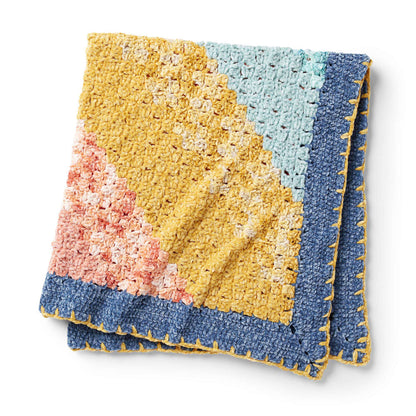 Bernat Fading Rainbow C2C Crochet Blanket Crochet Blanket made in Bernat Baby Velvet yarn