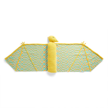 Bernat Crochet Dino-Hug Blanket Crochet Blanket made in Bernat Forever Fleece Finer yarn