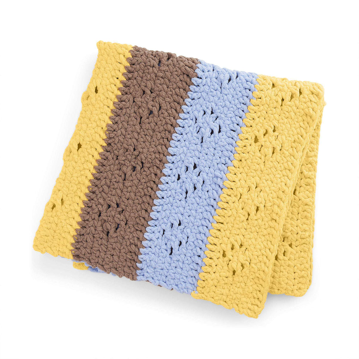 Crochet Blanket made in Bernat Baby Blanket yarn