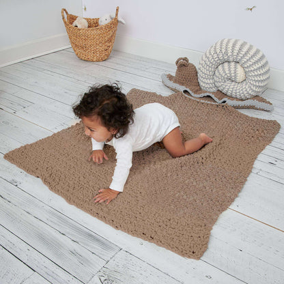 Bernat a Snail's Pace Crochet Blanket Crochet Blanket made in Bernat Baby Blanket yarn