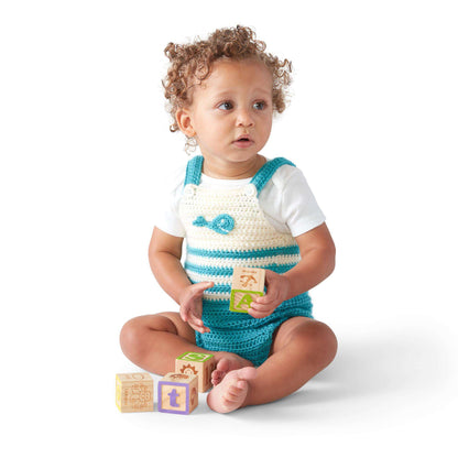 Bernat Whale of a Time Crochet Romper 12 mos