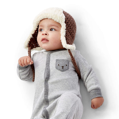 Bernat Crochet Little Trapper Hat 6-12 mos