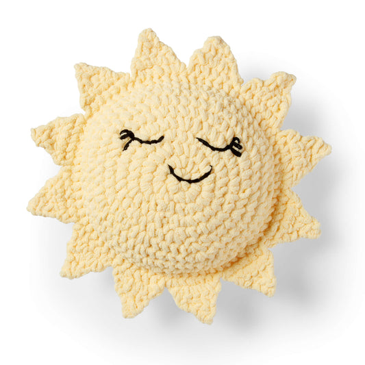Crochet Pillow made in Bernat Baby Blanket yarn