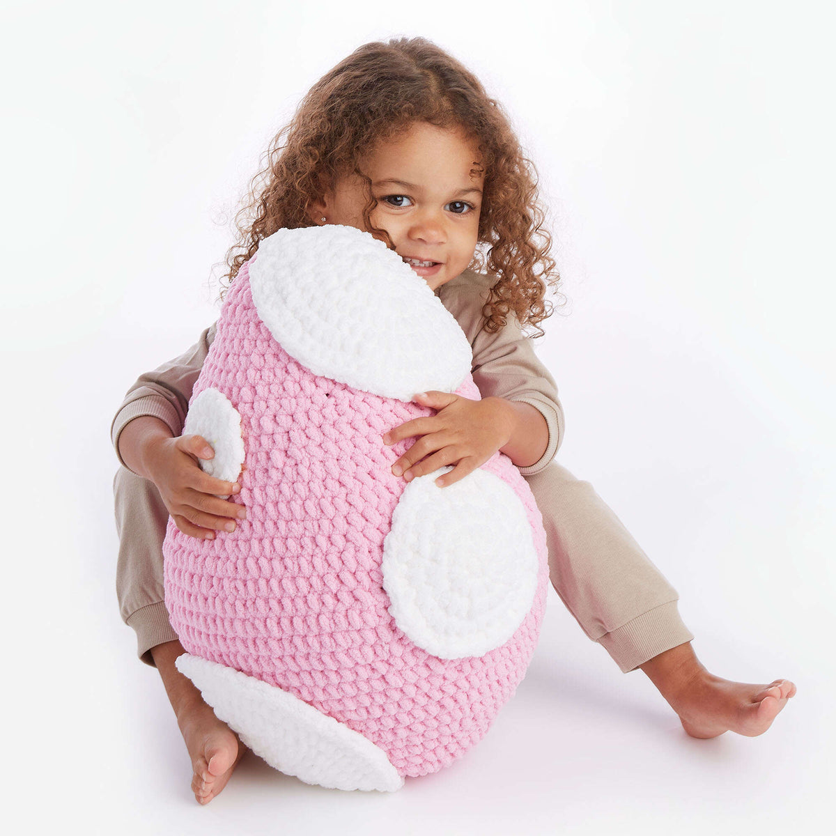 Crochet Appliqué made in Bernat Baby Blanket yarn