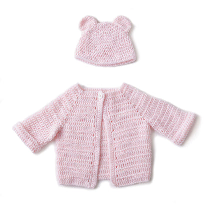 Bernat Crochet Baby Jacket Set 3 mos