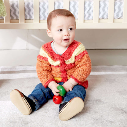 Bernat Crochet Baby Stripes Sweater 24 mos