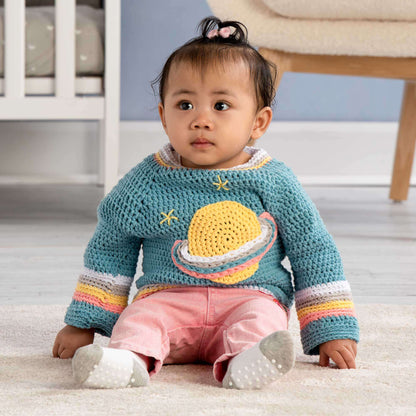 Bernat Crochet Saturn Baby Pullover 6 mos