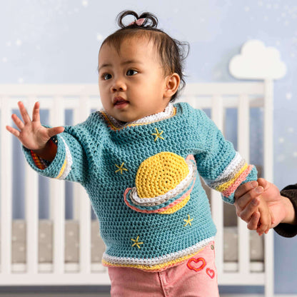 Bernat Crochet Saturn Baby Pullover 6 mos