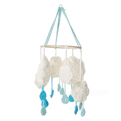 Bernat Cloudy Day Crochet Mobile Crochet Toy made in Bernat Baby Blanket yarn