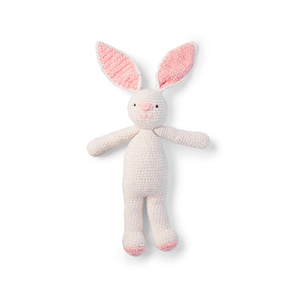 Bernat Crochet Velvet Bunny Crochet Toy made in Bernat Baby Velvet yarn