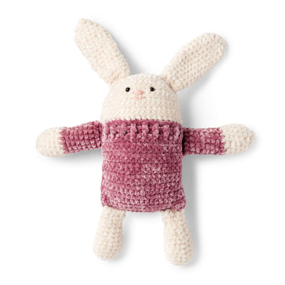 Bernat Square Hare to Crochet Crochet Toy made in Bernat Baby Velvet yarn