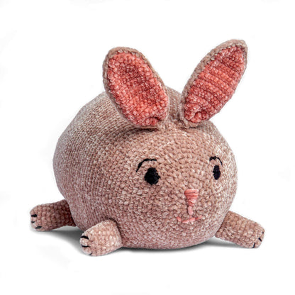Bernat Crochet Bunny Stuffie Crochet Toy made in Bernat Baby Velvet yarn