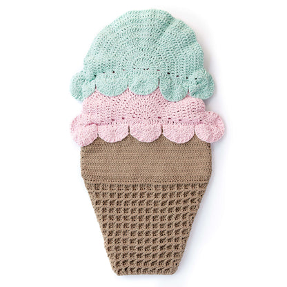 Bernat Double Scoop Crochet Snuggle Sack Baby Sand