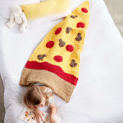 Bernat Pizza Party Crochet Snuggle Sack Crochet Pizza Party Snuggle Sack made in Bernat Blanket Yarn