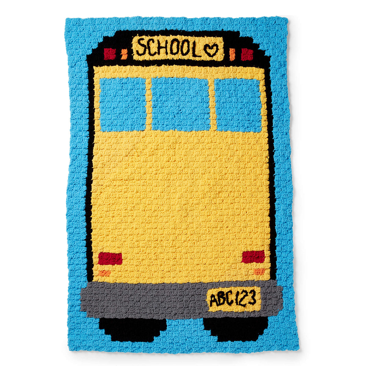 Crochet Blanket made in Bernat Blanket yarn