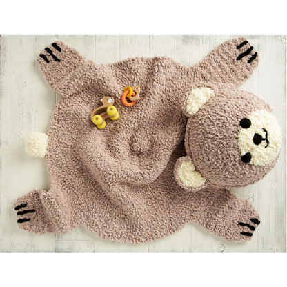 Bernat Crochet Bearskin Rug Crochet Rug made in Bernat Sheepy yarn