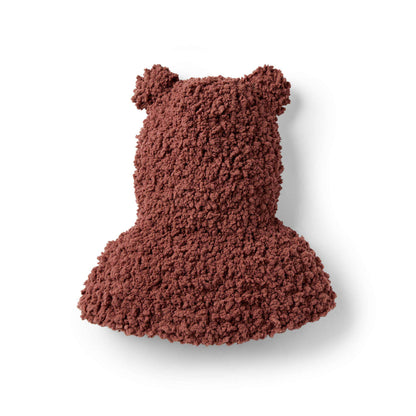 Bernat Crochet Bear Hood Crochet Hat made in Bernat Sheepy yarn