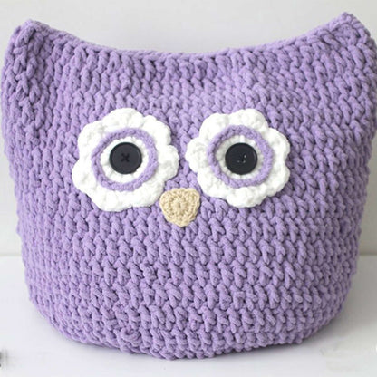Bernat Oversized Owl Pillow to Crochet Crochet Pillow made in Bernat Super Value yarn