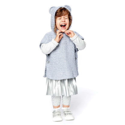 Bernat Teddy Bear Crochet Poncho 6 mos