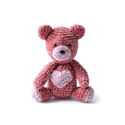 Bernat Velvet Valentine Crochet Bear Single Size