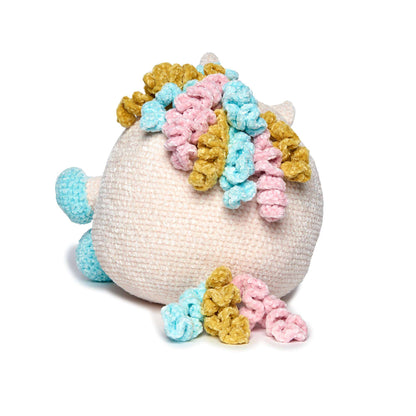 Bernat Crochet Unicorn Stuffie Crochet Toy made in Bernat Baby Velvet yarn
