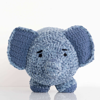 Bernat Ollie the Elephant Crochet Toy Crochet Toy made in Bernat Baby Blanket yarn