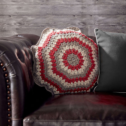 Bernat Puffed Up Crochet Pillow Crochet Accessory made in Bernat Maker Home Dec yarn