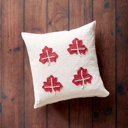 Bernat Maple Leaf Knit Applique Crochet Accessory made in Bernat Handicrafter Cotton yarn