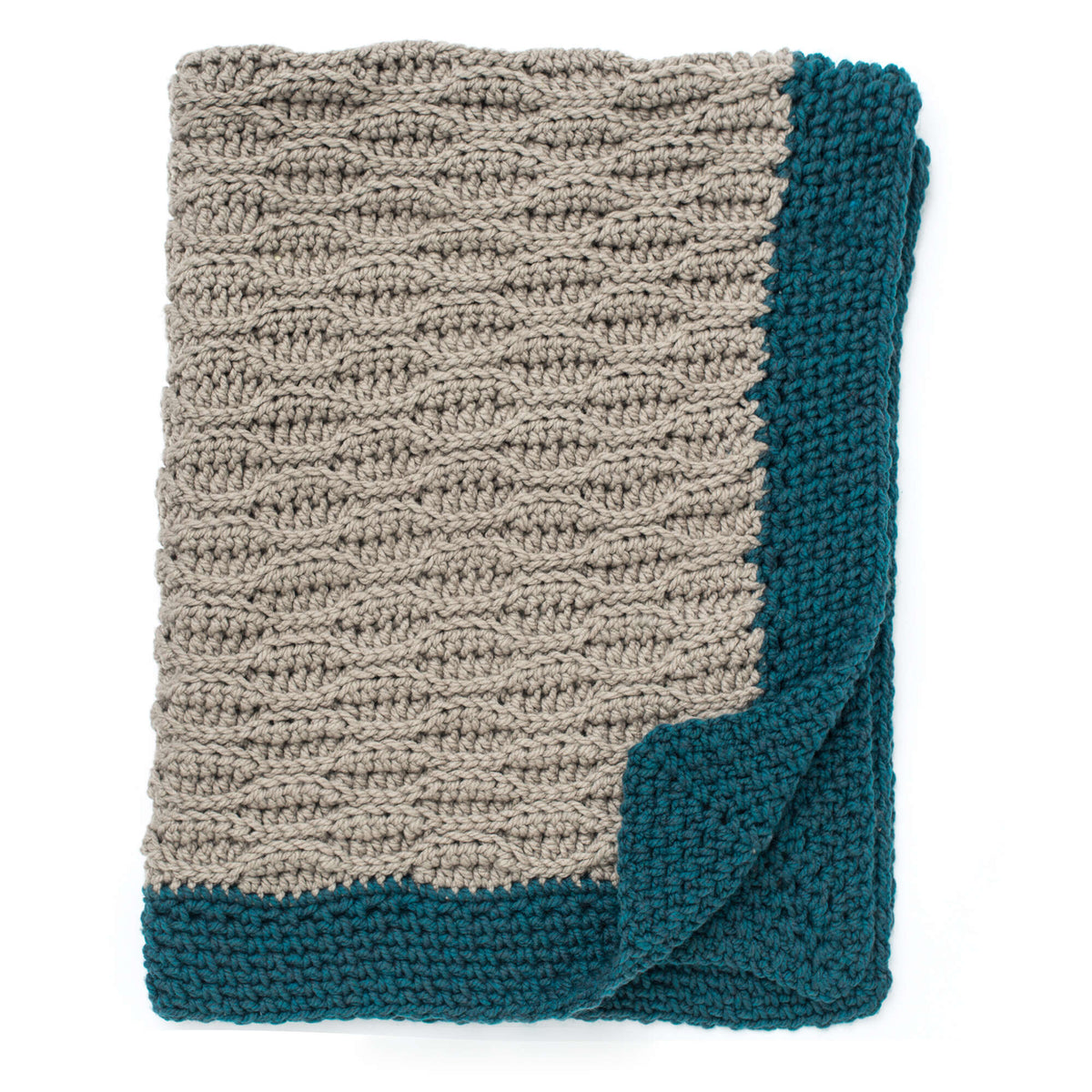Crochet Blanket made in Bernat Softee Chunky yarn