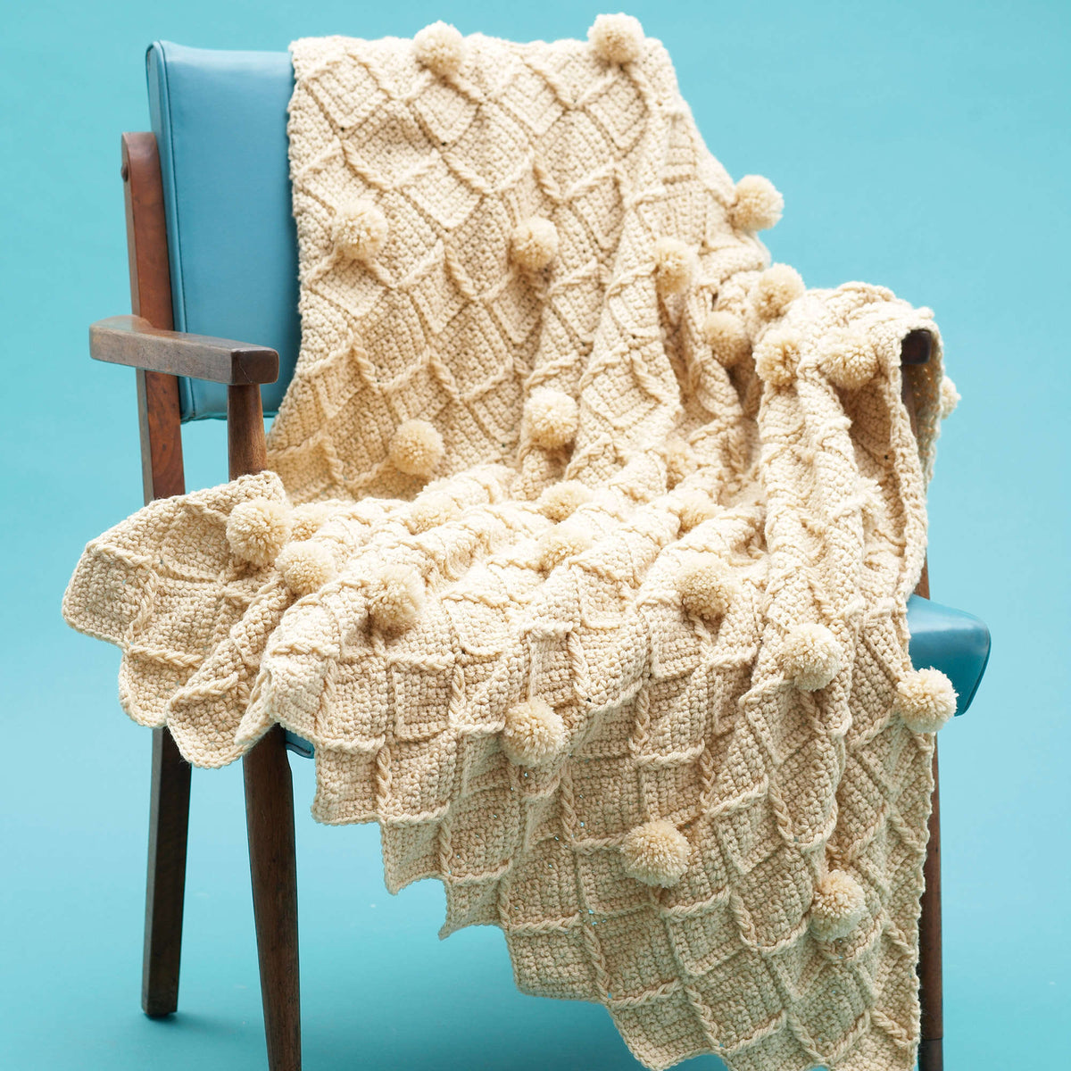 Crochet Blanket made in Bernat Super Value yarn