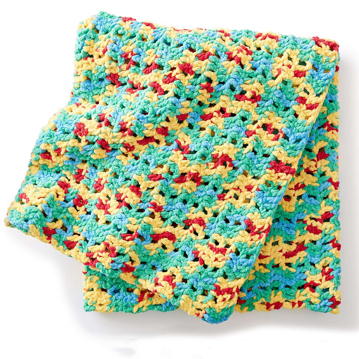 Crochet Blanket made in Bernat Blanket yarn