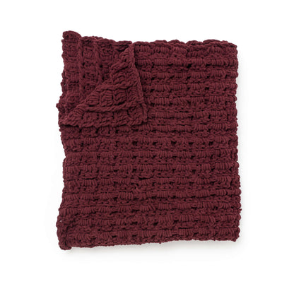 Bernat Crochet Basketweave Afghan Crochet Blanket made in Bernat Blanket yarn