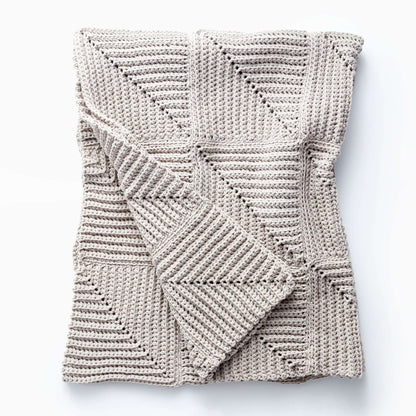 Bernat Mighty Ridge Crochet Afghan Clay