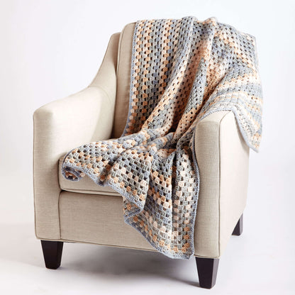 Bernat All for One Crochet Blanket Crochet Blanket made in Bernat Pop! yarn