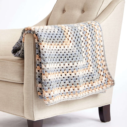 Bernat All for One Crochet Blanket Crochet Blanket made in Bernat Pop! yarn