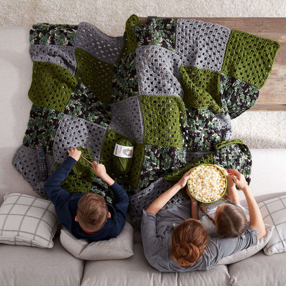 Bernat How to Crochet a Blanket Crochet Blanket made in Bernat Softee Chunky yarn