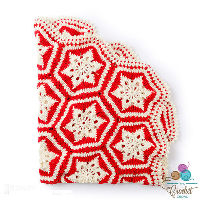 Bernat Scandinavian Snowflake Crochet Afghan Crochet Blanket made in Bernat Super Value yarn