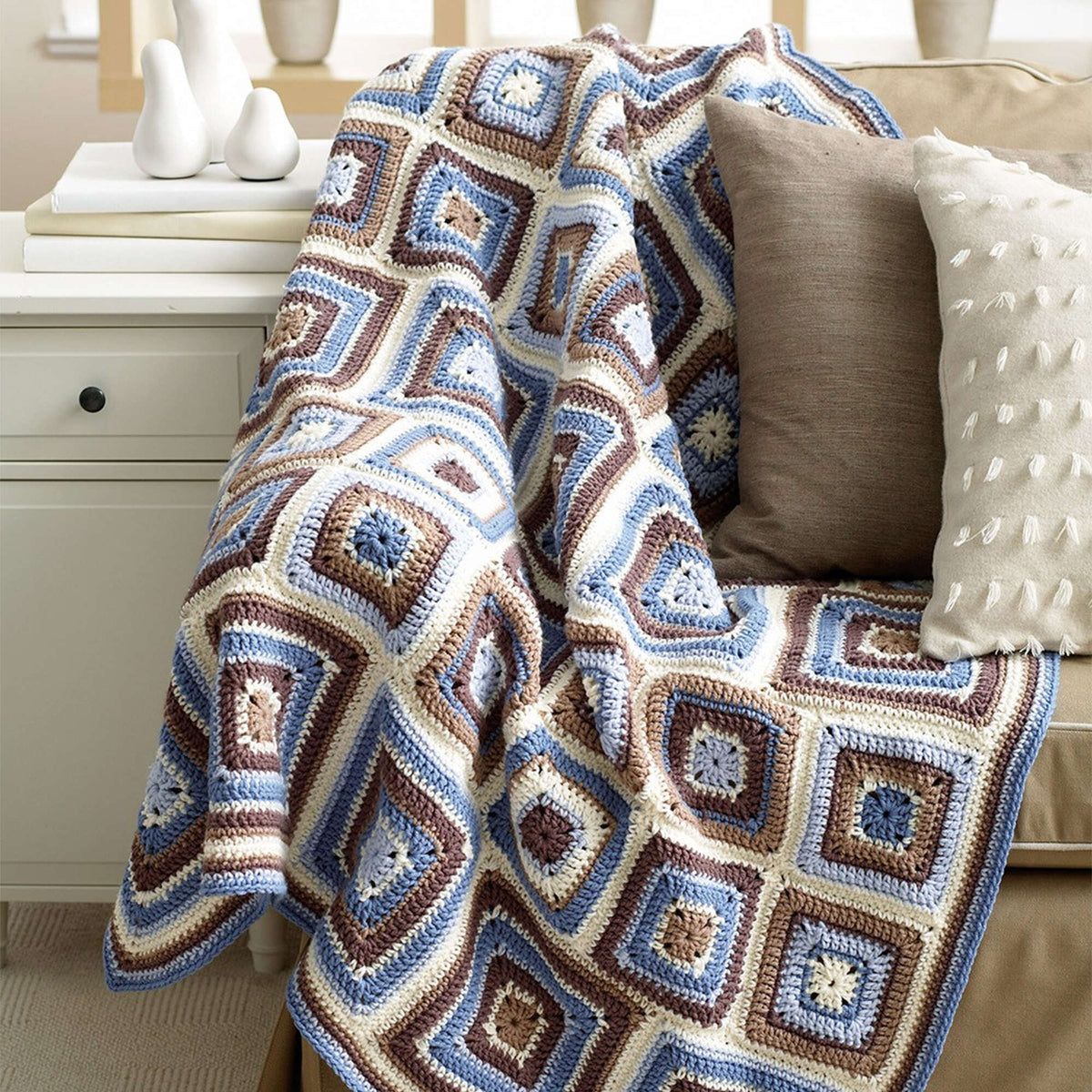 Crochet Blanket made in Bernat Super Value yarn
