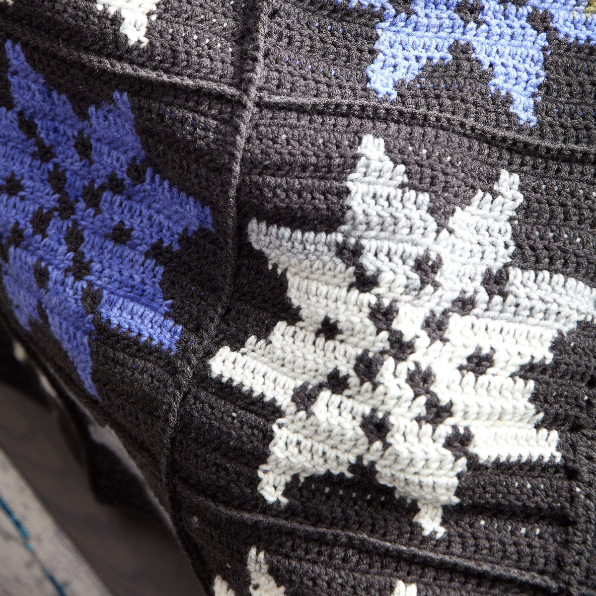 Crochet Blanket made in Bernat Pop! yarn