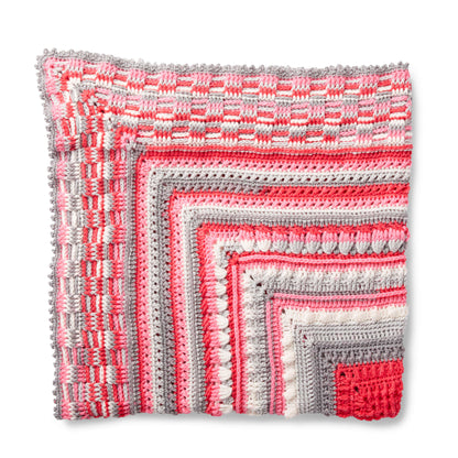Bernat Crochet Study of Texture Afghan Crochet Blanket made in Bernat Pop! yarn